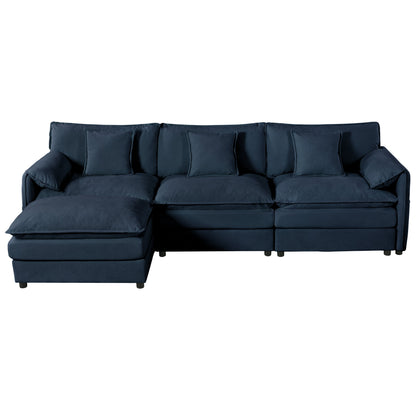 Modular Sectional Sofa, Oversized Deep Seat L Shaped Couch Set for Living Room