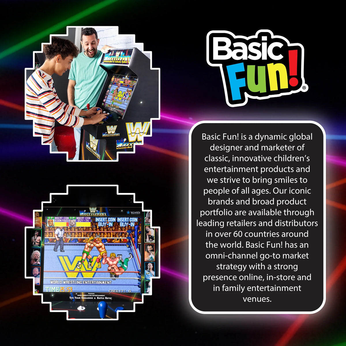 WWE Ultra Series Game Machine with 17" Liquid Crystal Screen & 5 Games