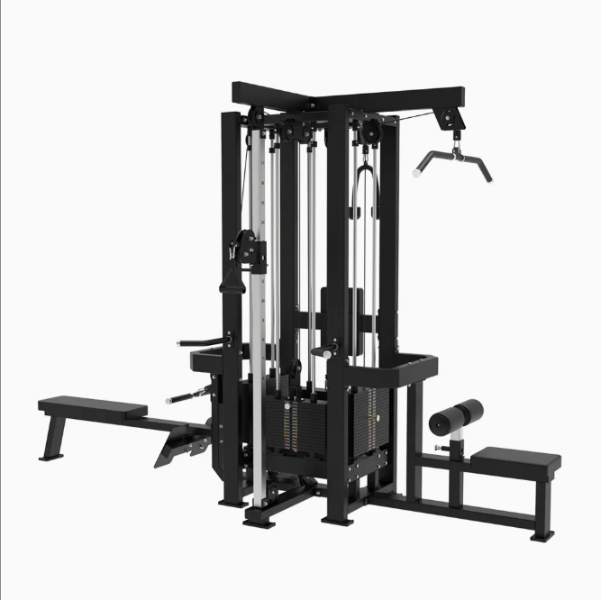 Selectorized 4 Station Jungle Gym Machine with (4) Weight Stacks (New)