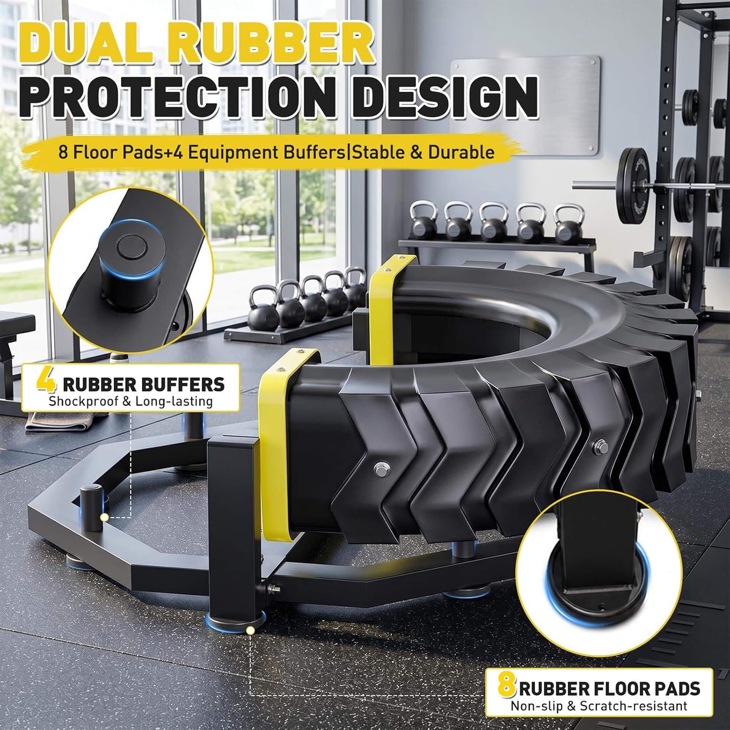 Heavy-Duty 330LBS Multifunctional Flip Machine With Anti-Slip Base (SAK90527)
