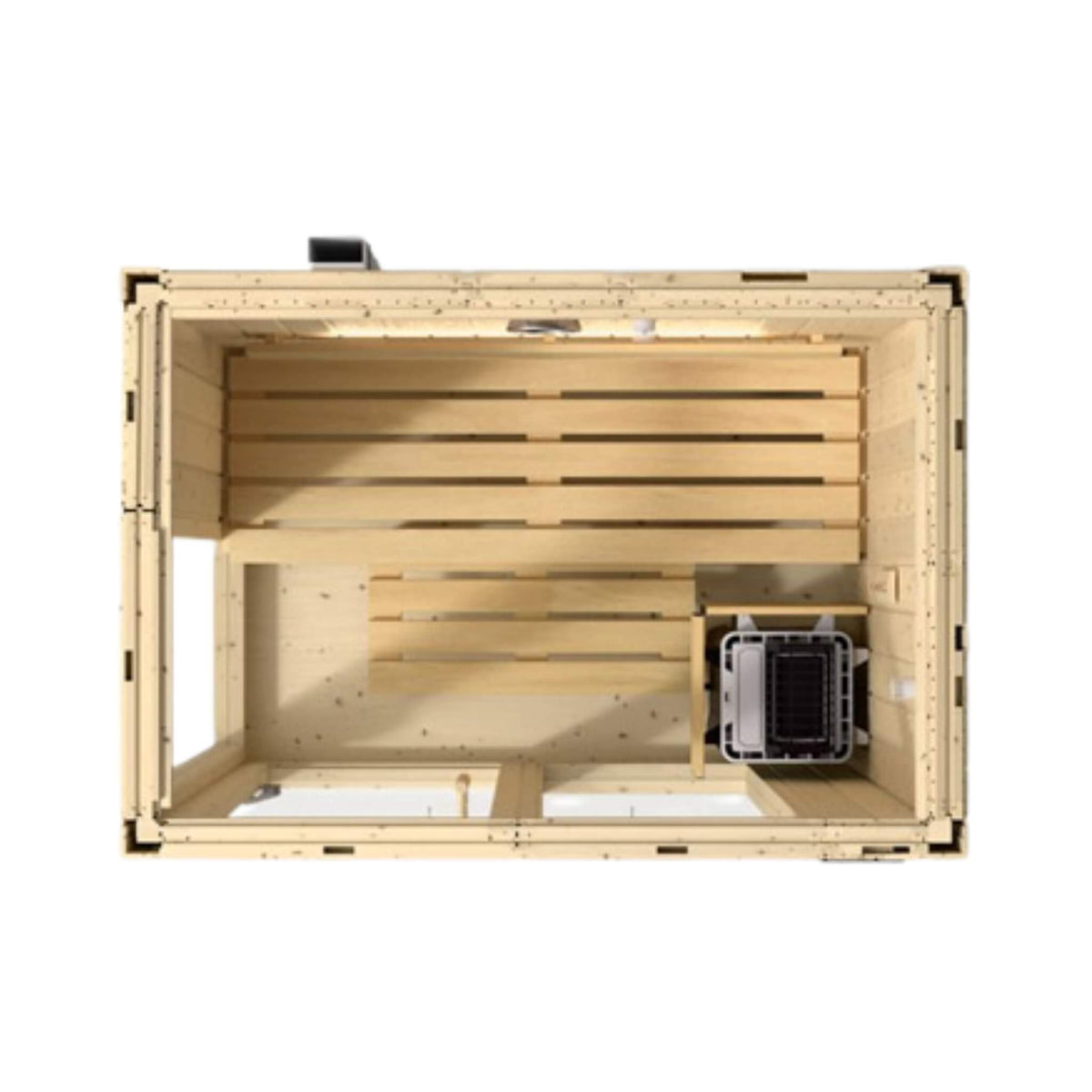 Kohler C1 Luxury Indoor Scandinavian Spruce Home Sauna Kit