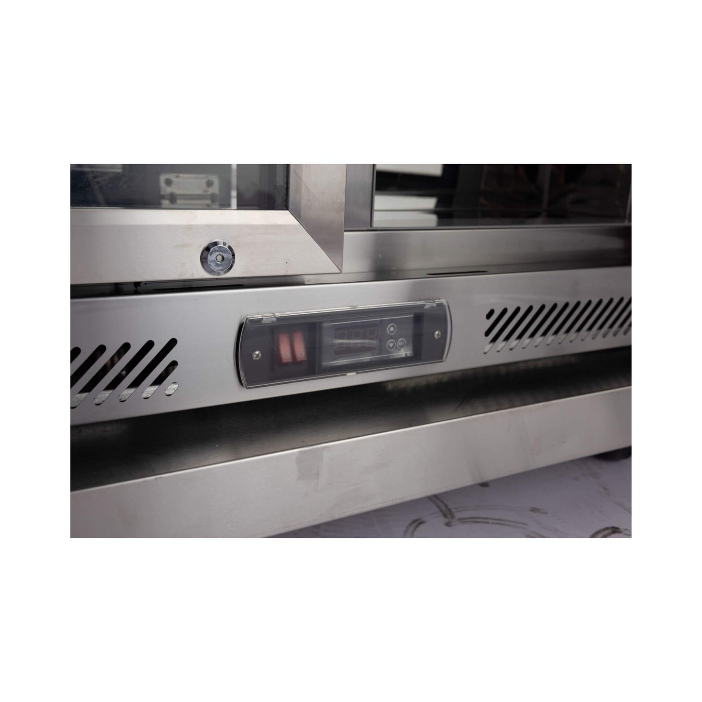 Large Black Stainless Steel Single-Door Fridge For Outdoor Kitchen Islands (SAK15296)