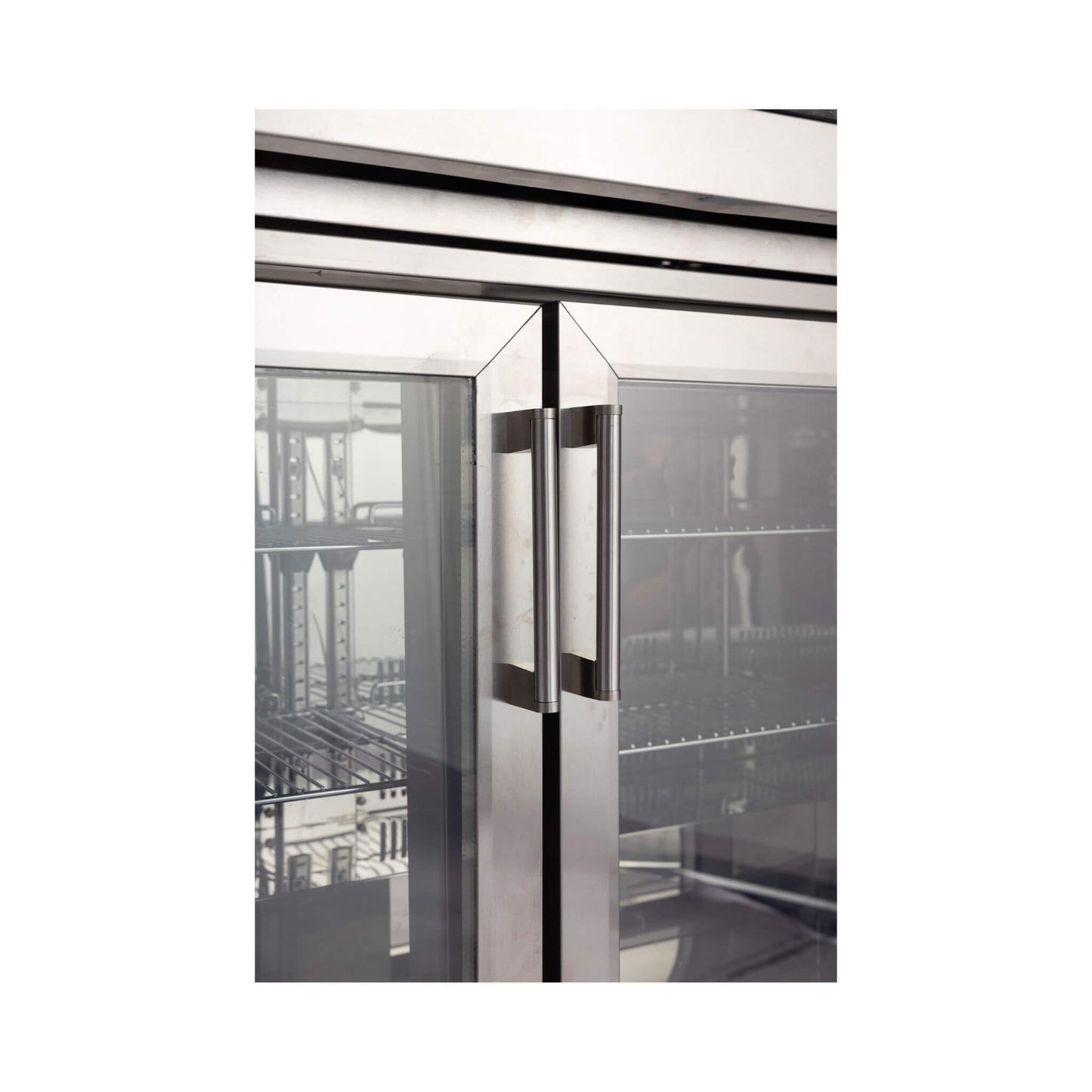 Large Black Stainless Steel Single-Door Fridge For Outdoor Kitchen Islands (SAK15296)