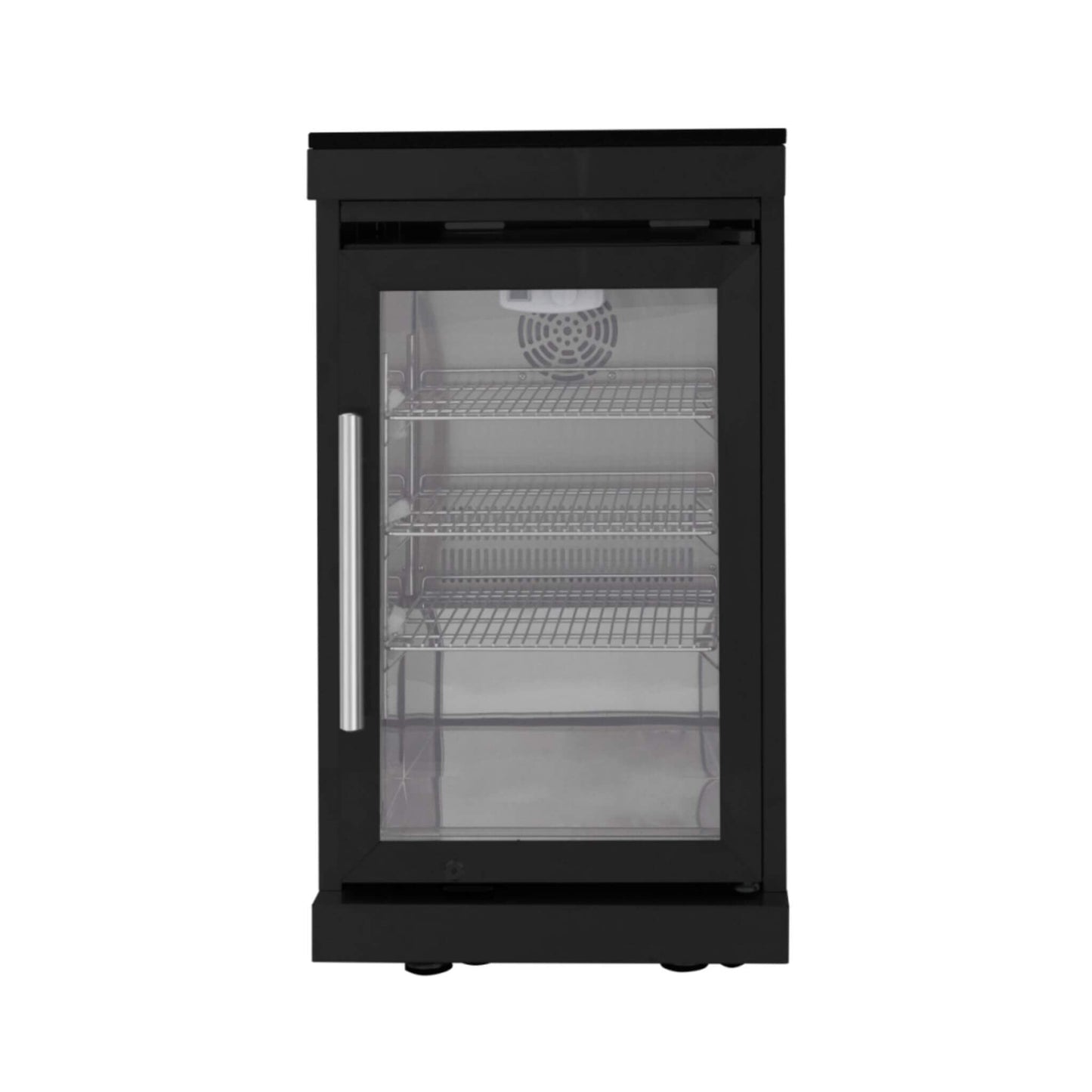 Large Black Stainless Steel Single-Door Fridge For Outdoor Kitchen Islands (SAK15296)