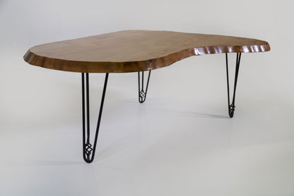 Wavy Kidney Table with EB Hairpin Legs