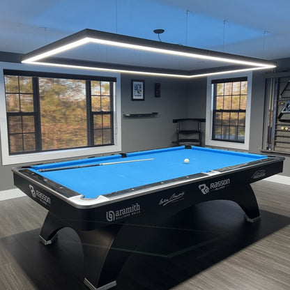 Perimeter Billiard Lights LED Pool Table Lighting 7' 8' 9' - Dimmable