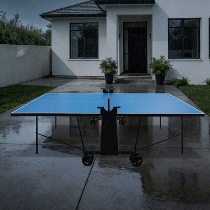 Portable 108-Inch Full-Size Table Tennis Table Set With Net, Paddles And Balls