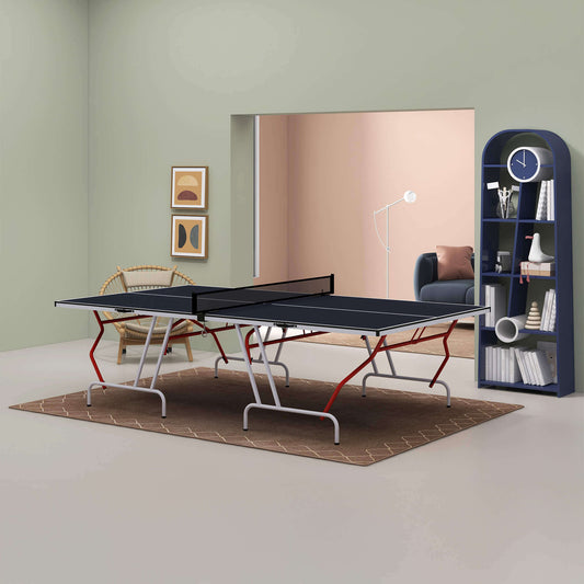 Portable Foldable Full Size Ping Pong Table Tennis Table With Net And Accessories (SAK64929)