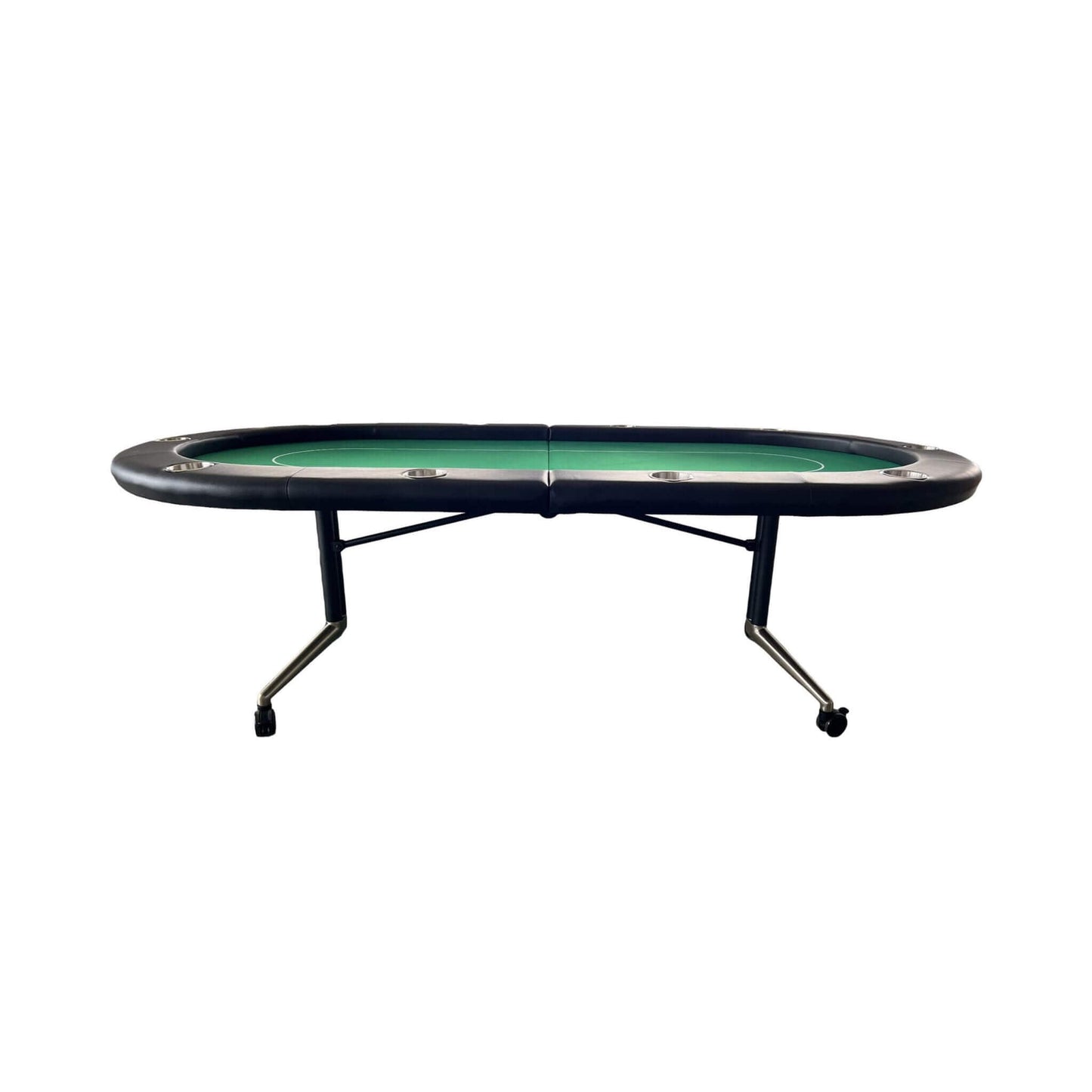 Premium 94-Inch Foldable 10-Player Poker Table With Wheels (SAK43087)