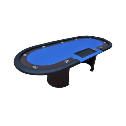 Premium 96-Inch Poker Table With U Shape Legs, Drox Box, Chips Tray (SAK40152)