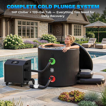 Cold Plunge Tub Kit With Chiller