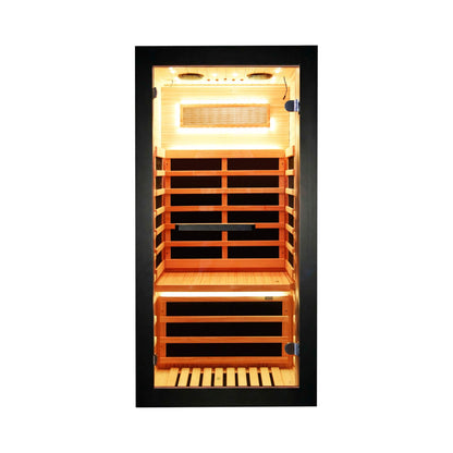 Thermora Single-Person Chilean Pine Infrared Sauna Cabin (SAK57926)