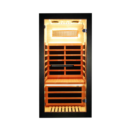 Thermora Single-Person Chilean Pine Infrared Sauna Cabin (SAK57926)