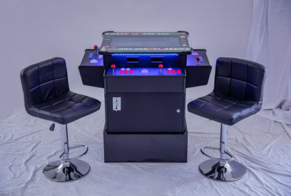Full-sized, Three Sided, Cocktail Table Arcade Game With 3,016 Classic, Golden Age, Midway Games, and Trackball