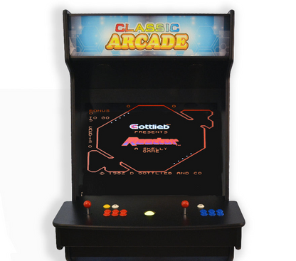 Full-Sized Two Player Upright Arcade Game With Trackball feat. 3,000 Games