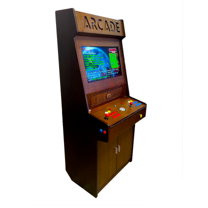 Full-sized two player upright arcade game with wood grain finish (3,000+ games)